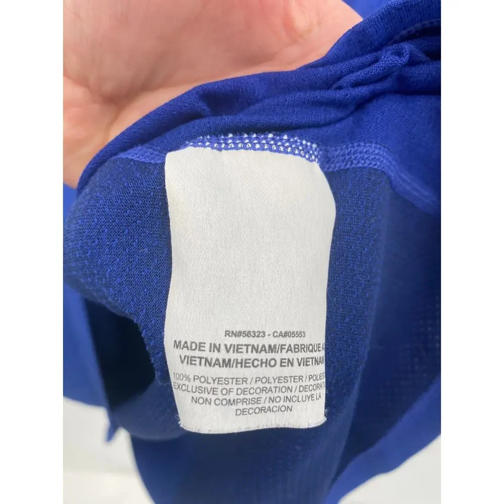 Nike Running Dri-Fit Contour Breathable Blue Running Shirt Men’s Size XL